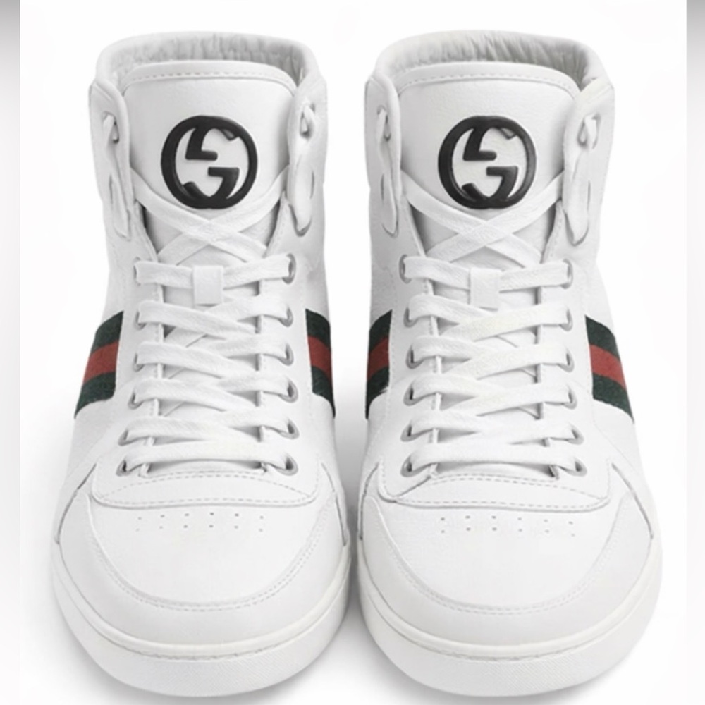 White High-Top Boots – Designer-Inspired Style – Size 9.5 - Picture 2 of 6